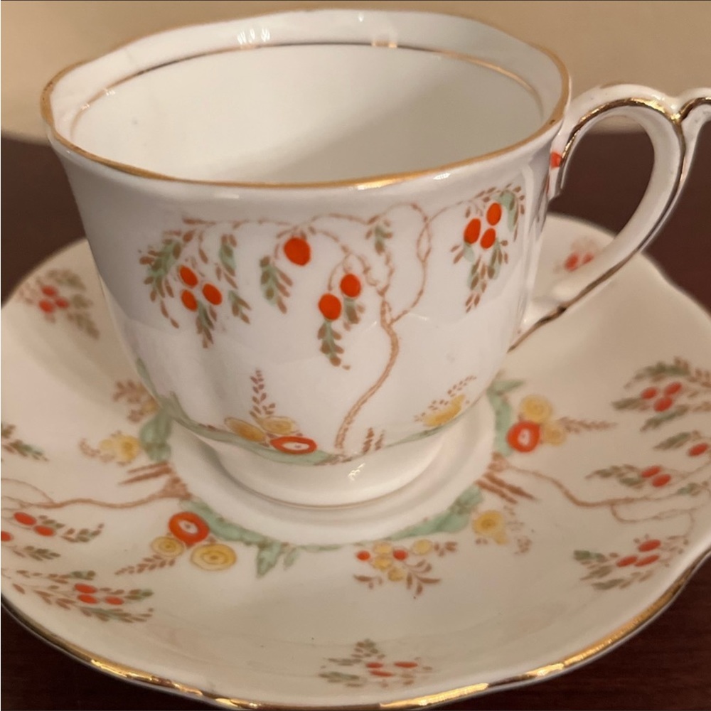 612. VINTAGE BELL BONE CHINA CUP & SAUCER SET